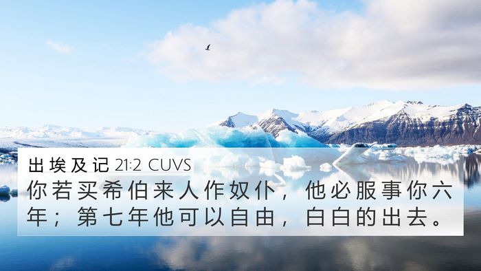 出 埃 及 记 21:2 CUVS Bible Verse Image