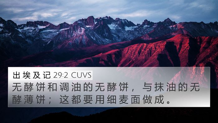 出 埃 及 记 29:2 CUVS Bible Verse Image