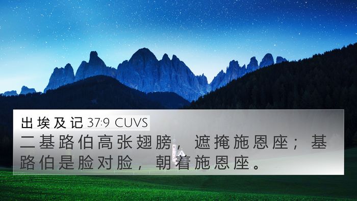 出 埃 及 记 37:9 CUVS Bible Verse Image