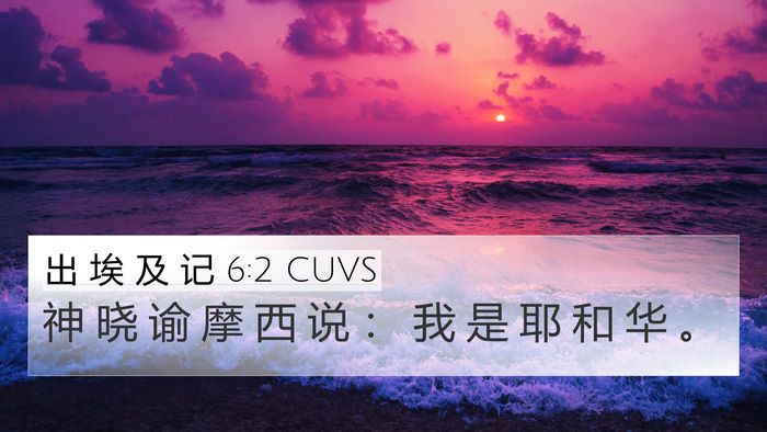 出 埃 及 记 6:2 CUVS Bible Verse Image