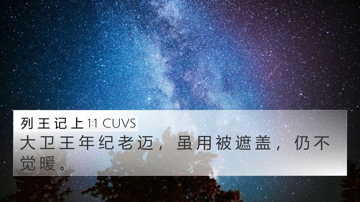 列 王 记 上 1:1 CUVS 4K Wallpaper - 大 卫 王 年 纪 老 迈 ， 虽 用 被 遮 - 4K Wallpaper Bible Verse