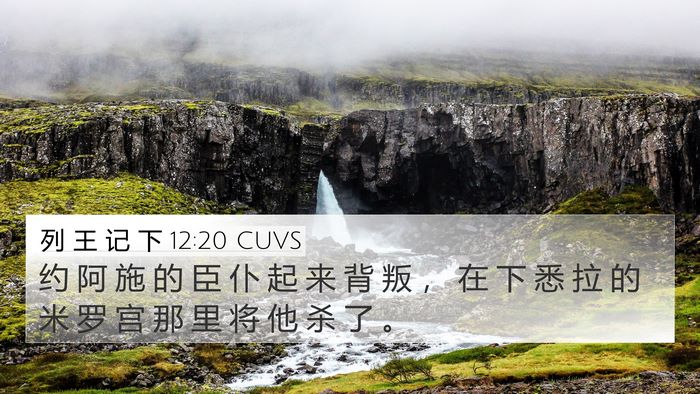 列 王 记 下 12:20 CUVS Bible Verse Image