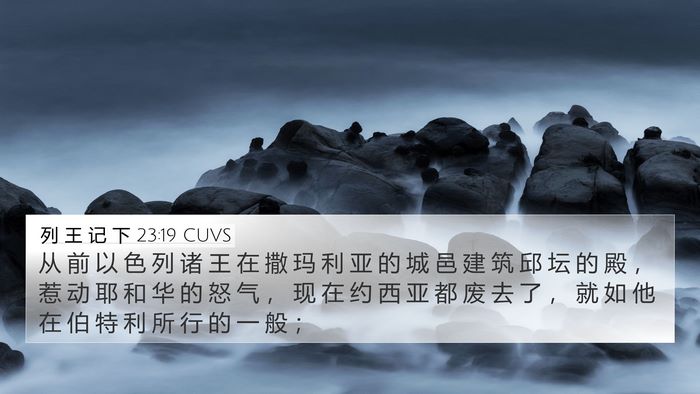 列 王 记 下 23:19 CUVS Bible Verse Image