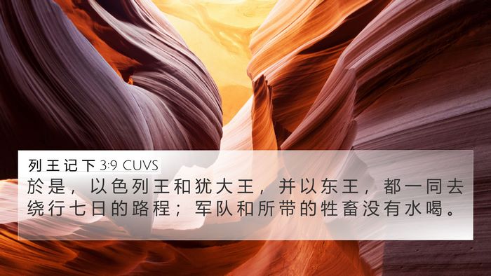 列 王 记 下 3:9 CUVS Bible Verse Image