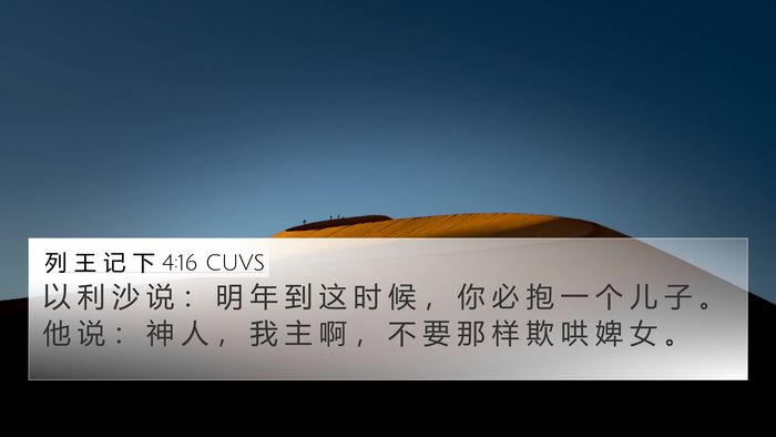 列 王 记 下 4:16 CUVS Bible Verse Image