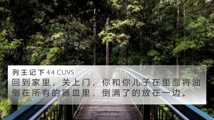 列 王 记 下 4:4 CUVS Bible Verse Image