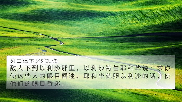 列 王 记 下 6:18 CUVS Bible Verse Image