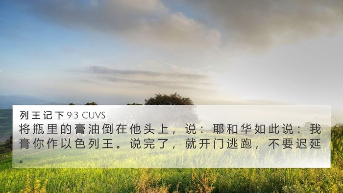 列 王 记 下 9:3 CUVS Bible Verse Image