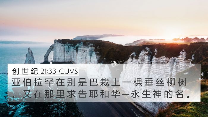 创 世 纪 21:33 CUVS Bible Verse Image