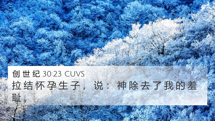 创 世 纪 30:23 CUVS Bible Verse Image