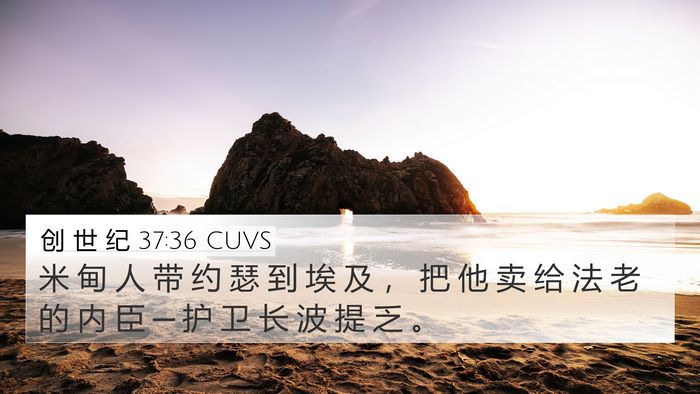 创 世 纪 37:36 CUVS Bible Verse Image