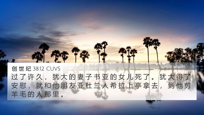 创 世 纪 38:12 CUVS Bible Verse Image