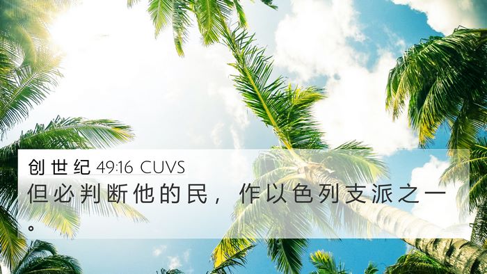 创 世 纪 49:16 CUVS Bible Verse Image