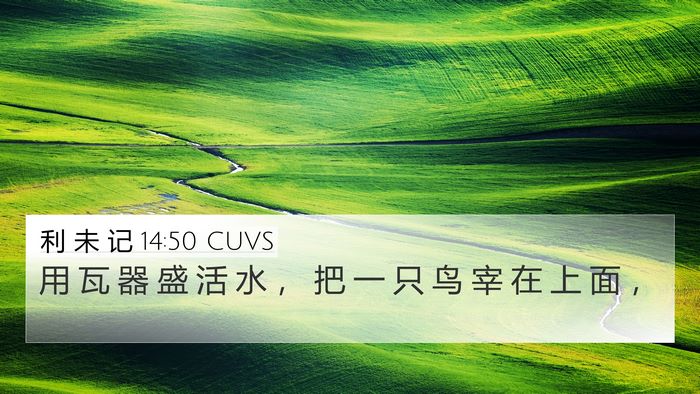 利 未 记 14:50 CUVS Bible Verse Image