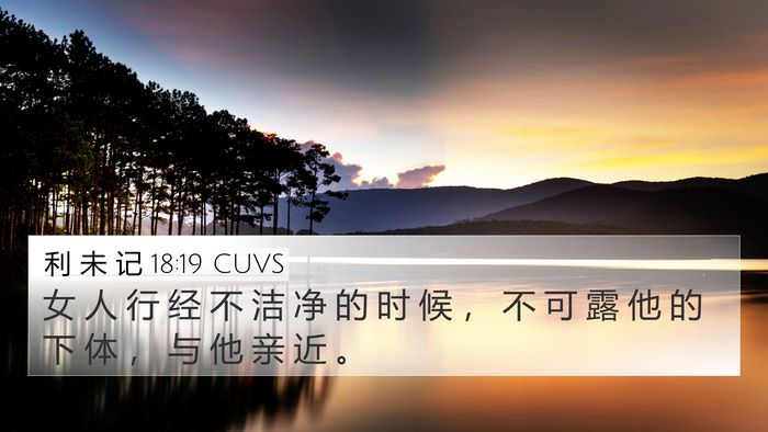 利 未 记 18:19 CUVS Bible Verse Image