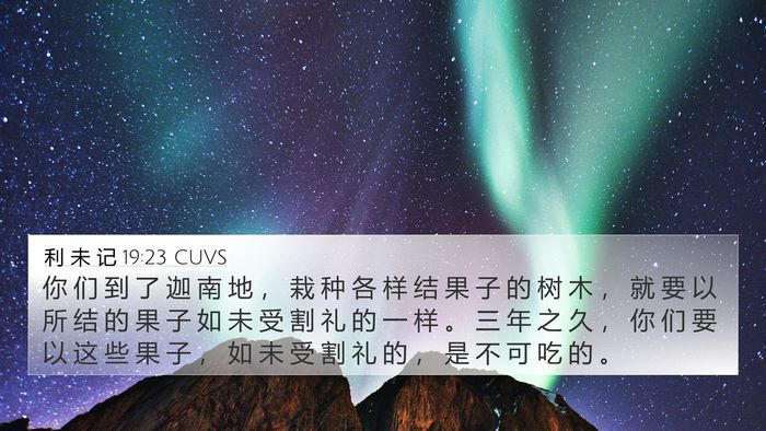 利 未 记 19:23 CUVS Bible Verse Image