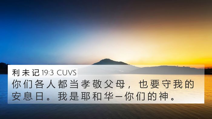 利 未 记 19:3 CUVS Bible Verse Image