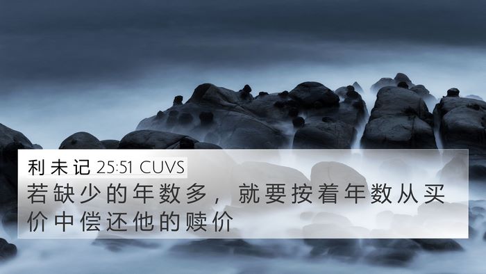 利 未 记 25:51 CUVS Bible Verse Image