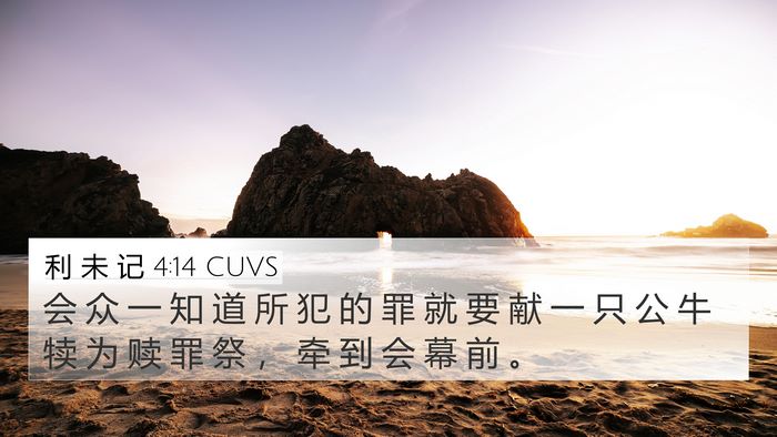 利 未 记 4:14 CUVS Bible Verse Image