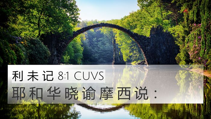 利 未 记 8:1 CUVS Bible Verse Image