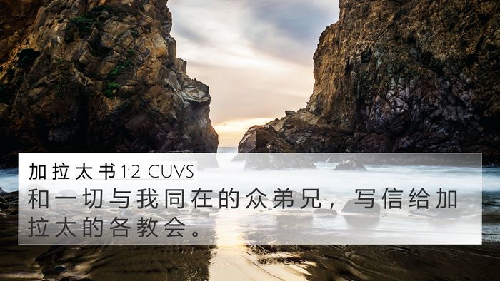 加 拉 太 书 1:2 CUVS 4K Wallpaper - 和 一 切 与 我 同 在 的 众 弟 兄 ， - 4K Wallpaper Bible Verse