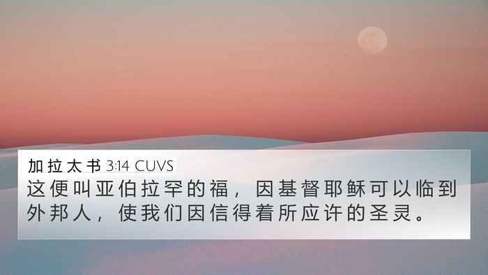 加 拉 太 书 3:14 CUVS Bible Verse Image