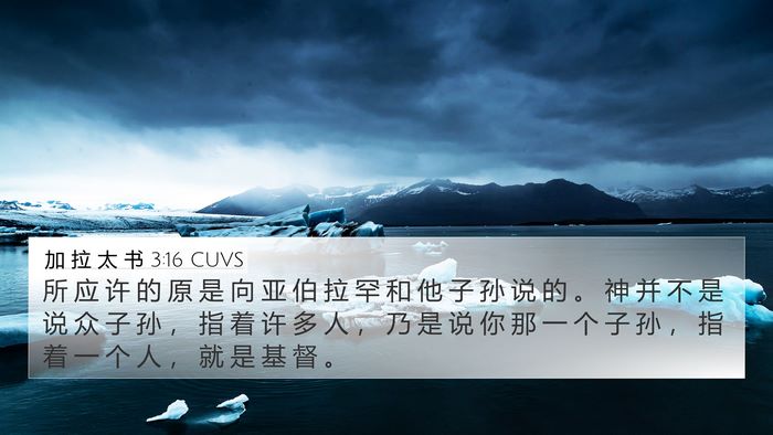 加 拉 太 书 3:16 CUVS Bible Verse Image