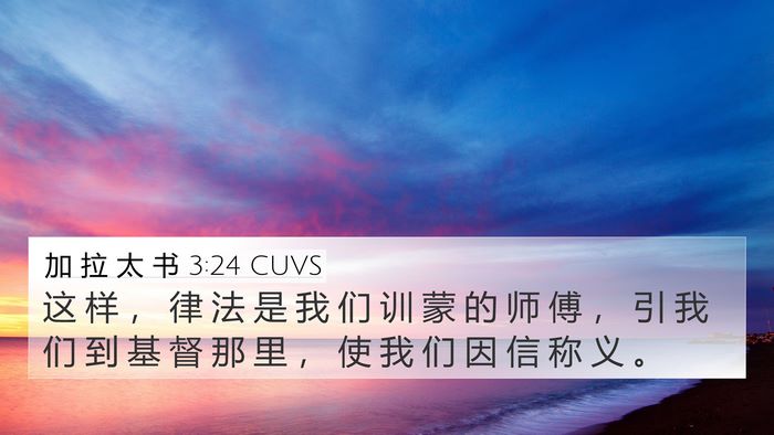 加 拉 太 书 3:24 CUVS Bible Verse Image