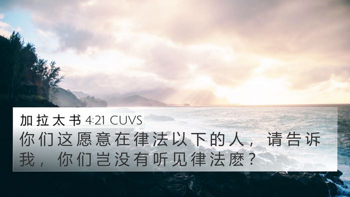 加 拉 太 书 4:21 CUVS Bible Verse Image