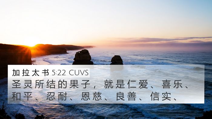加 拉 太 书 5:22 CUVS Bible Verse Image