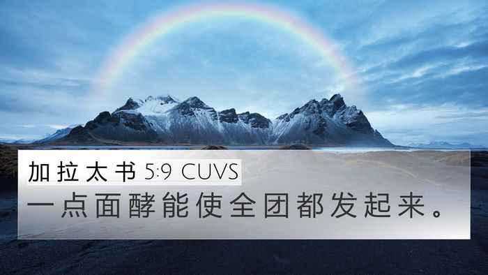 加 拉 太 书 5:9 CUVS Bible Verse Image