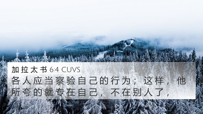 加 拉 太 书 6:4 CUVS Bible Verse Image
