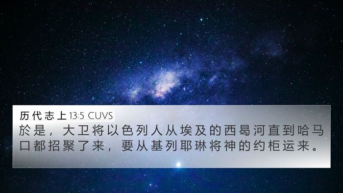 历 代 志 上 13:5 CUVS Bible Verse Image
