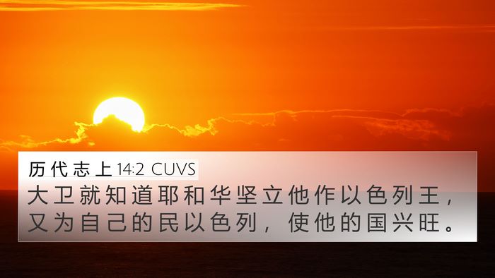 历 代 志 上 14:2 CUVS Bible Verse Image