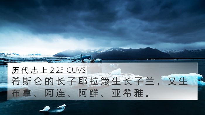 历 代 志 上 2:25 CUVS Bible Verse Image