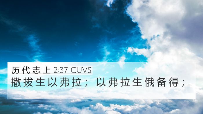 历 代 志 上 2:37 CUVS 4K Wallpaper - 撒 拔 生 以 弗 拉 ； 以 弗 拉 生 俄 - 4K Wallpaper Bible Verse