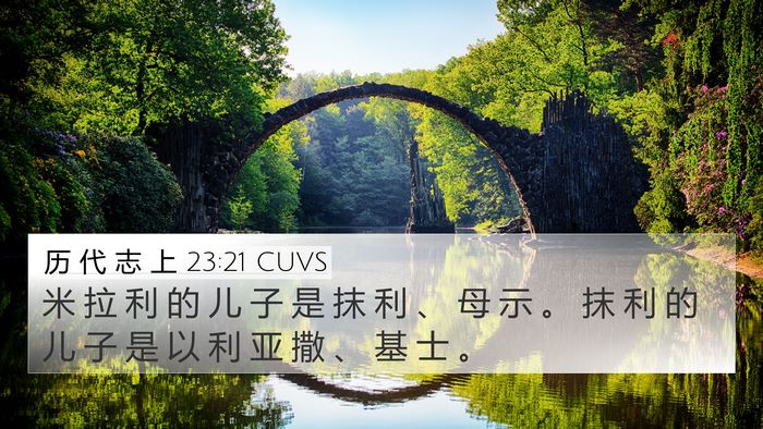 历 代 志 上 23:21 CUVS Bible Verse Image