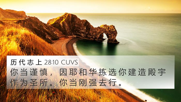 历 代 志 上 28:10 CUVS Bible Verse Image