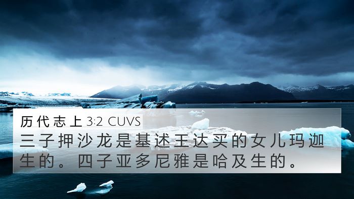 历 代 志 上 3:2 CUVS Bible Verse Image