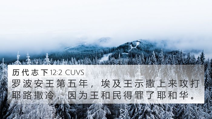 历 代 志 下 12:2 CUVS Bible Verse Image