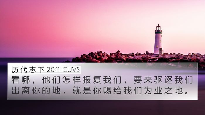历 代 志 下 20:11 CUVS Bible Verse Image