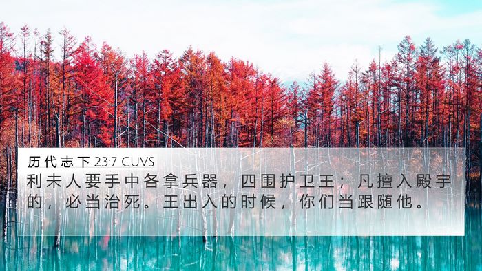 历 代 志 下 23:7 CUVS Bible Verse Image