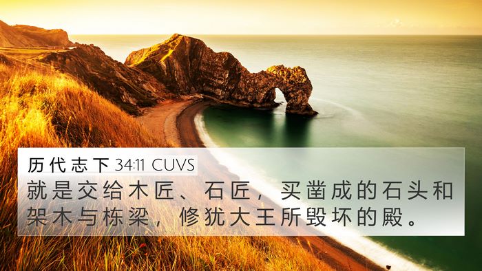 历 代 志 下 34:11 CUVS Bible Verse Image