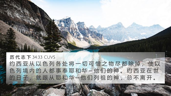 历 代 志 下 34:33 CUVS Bible Verse Image