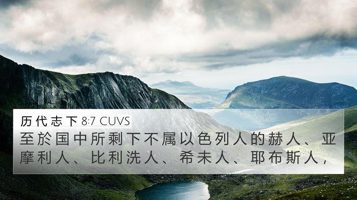 历 代 志 下 8:7 CUVS Bible Verse Image