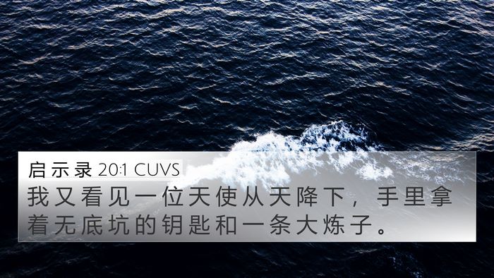 启 示 录 20:1 CUVS Bible Verse Image