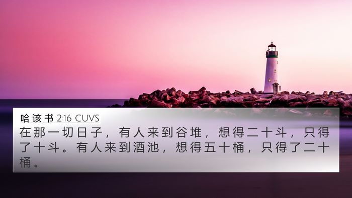 哈 该 书 2:16 CUVS Bible Verse Image