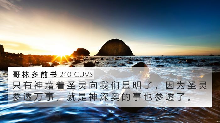 哥 林 多 前 书 2:10 CUVS Bible Verse Image