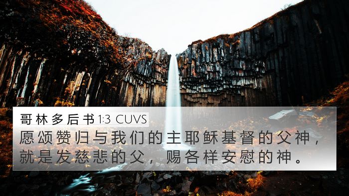 哥 林 多 后 书 1:3 CUVS Bible Verse Image