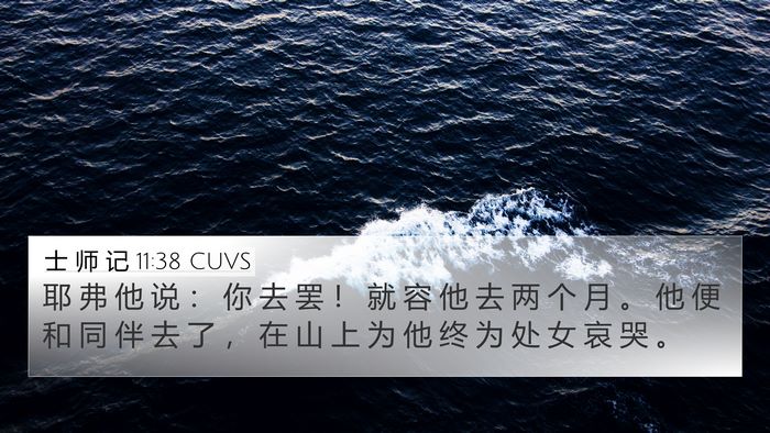 士 师 记 11:38 CUVS Bible Verse Image
